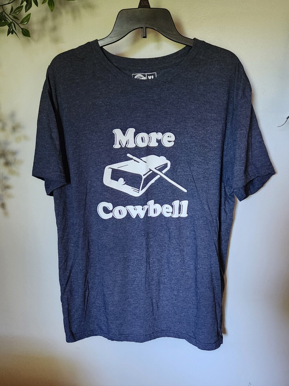 'More Cowbell' SNL Graphic T-Shirt - Navy Heather with White Print